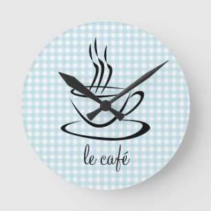 Le Cafe Personalisiert Kitchen Acryl Runde Wanduhr