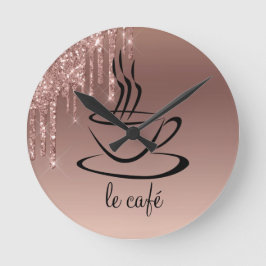 Le Cafe Personalisiert Kitchen Acryl Runde Wanduhr
