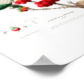 Le Cafier Martinique Red Berries White Petals Poster (Ecke)