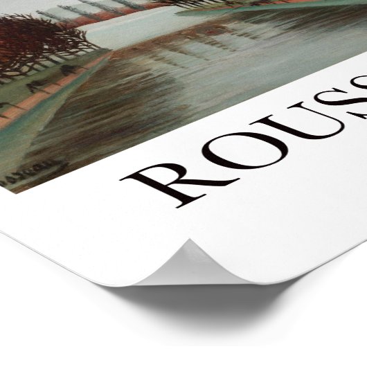 Le canal by Henri Rousseau Poster (Ecke)