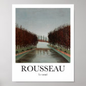 Le canal by Henri Rousseau Poster (Vorne)