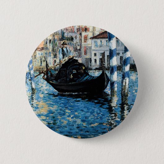 Le-Canal Grande à Venise - Edouard Manet Button (Vorderseite)