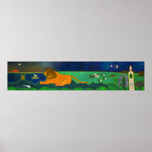 Le Cap de Roccapina und Sohn Löwe 2014 Poster