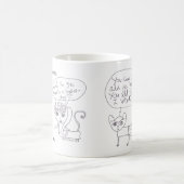 Le Cat das Einzelteil Kollektors Chat 001 u. 002! Kaffeetasse (Mittel)