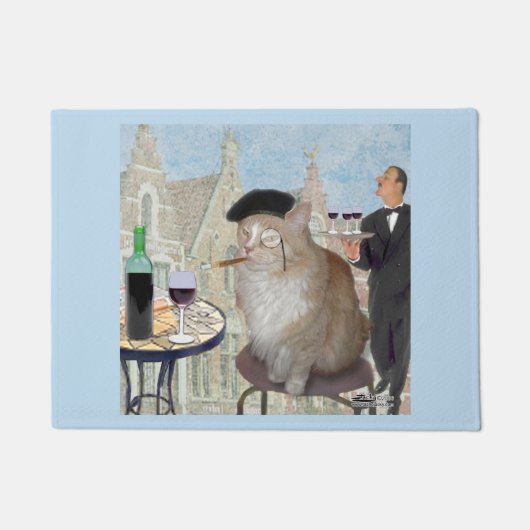Le Cat du Café Fußmatte (Vorderseite)