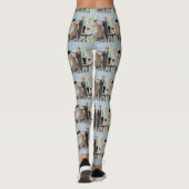 Le Cat du Café Leggings (Rückseite)
