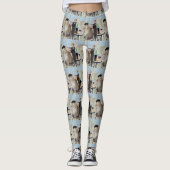 Le Cat du Café Leggings (Vorderseite)