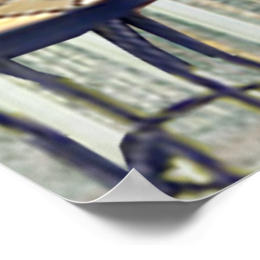 Le Cat du Café Poster (Ecke)