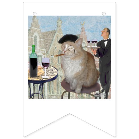 Le Cat du Café Wimpelkette (Zweite Fahne)