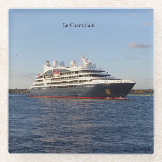 Le Champlain glass Untersetzer (Vorderseite)