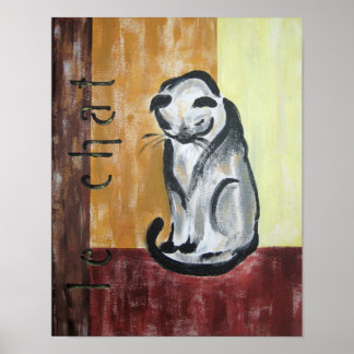 Le Chat 11x 14 Print Poster