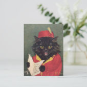 Le Chat chanteur Postkarte (Stehend Vorderseite)