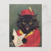 Le Chat chanteur Postkarte (Vorderseite)