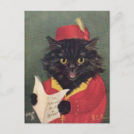 Le Chat chanteur Postkarte
