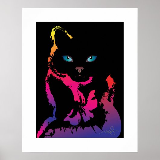 Le Chat d'Alexandra en Noir Two Poster (Vorne)