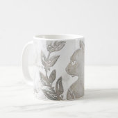 Le Chat d'Argent Carrara Marmor & Silber Effekt Kaffeetasse (Vorderseite Links)