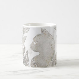 Le Chat d'Argent Carrara Marmor & Silber Effekt Kaffeetasse