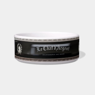 Le Chat d'Argent Club Noire Haustier-Schale Napf
