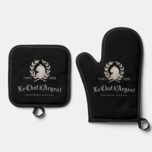 Le Chat d'Argent Executive Chef Ofenhandschuhe F Ofenhandschuh & Topflappen-Set
