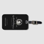 Le Chat d'Argent Französische Silberkatze Custom Gepäckanhänger (Vorderseite (Horizontal))