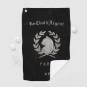 Le Chat d'Argent monogrammiertes Golfhandtuch (Insitu)