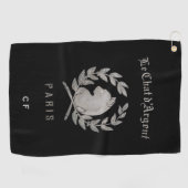 Le Chat d'Argent monogrammiertes Golfhandtuch (Horizontal)