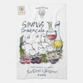 Le Chat d'Argent "Souris Provençale" Chef Geschirrtuch (Vertikal)