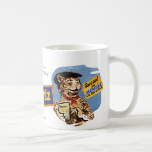 Le Chat d'Argent Vintage Mouséz Pastis Souvenir Kaffeetasse