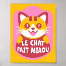 Le Chat Fait Miaou Niedlich French Orange Tabby