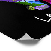 Le Chat French Modern Art cooler Pop Art Kitty Cat Poster (Ecke)