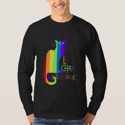 Le Chat Multicoloré T-Shirt (Vorderseite)