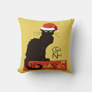 Le Chat Noel Weihnachtsparodie Bedruckter Ausschni Kissen