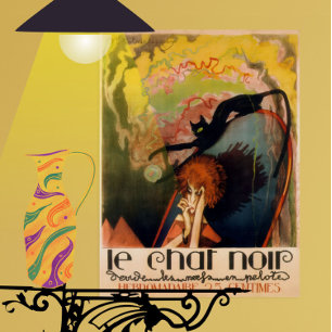 Le chat noir 1922 Spielplakat henri desbarbieux  Poster