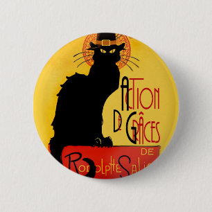 Le Chat Noir - Aktion De Grâces Button