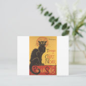 Le Chat Noir Art Print Postkarte (Stehend Vorderseite)