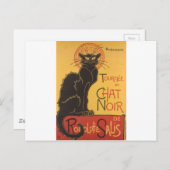 Le Chat Noir Art Print Postkarte (Vorne/Hinten)