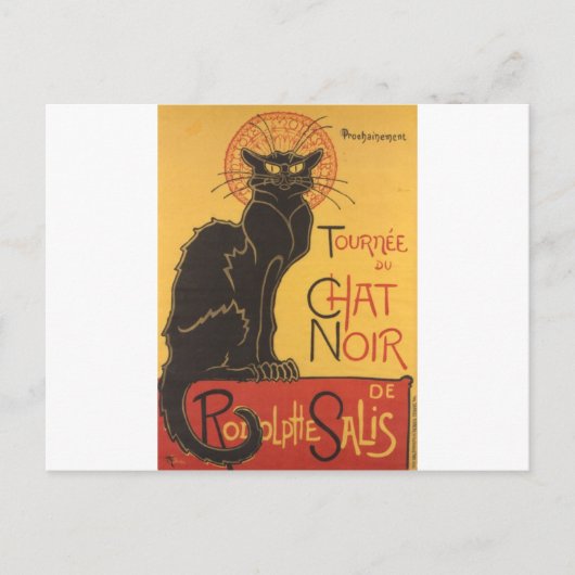 Le Chat Noir Art Print Postkarte (Vorderseite)