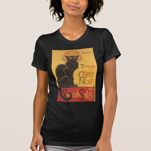 Le Chat Noir Art Print T-Shirt (Vorderseite)