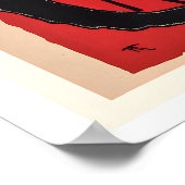 Le Chat Noir Black Cat Vintage Advertising Poster (Ecke)