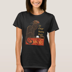 Le Chat Noir Burns Nuit with Haggis and Dram Fun C T-Shirt