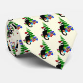 Le Chat Noir Christmas Krawatte (Gerollt)
