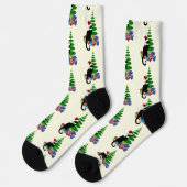 Le Chat Noir Christmas Socken (Linkes Detail)