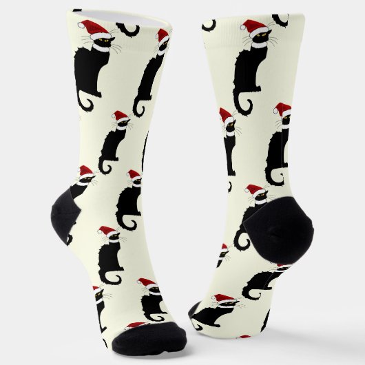 Le Chat Noir Christmas Socken (Gewinkelt)