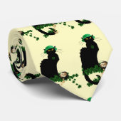 Le Chat Noir Clover St. Patrick's Day Krawatte (Gerollt)