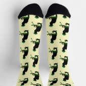 Le Chat Noir Clover St. Patrick's Day Socken (Oben)