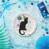 Le Chat Noir Confetti New Years Pappteller (Party)