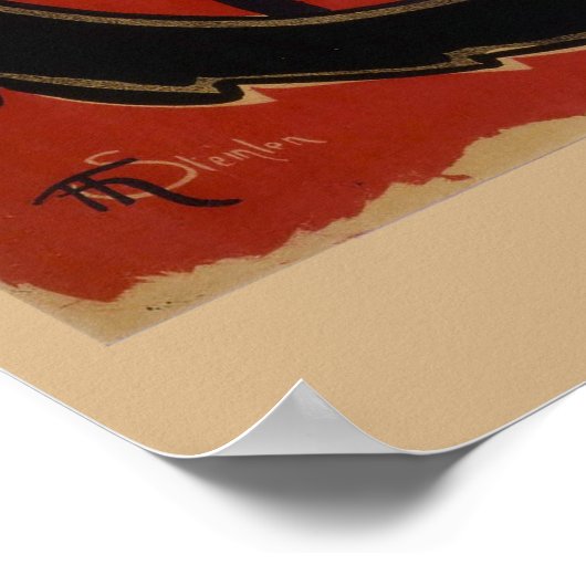 Le Chat Noir - Die schwarze Katze Poster (Ecke)