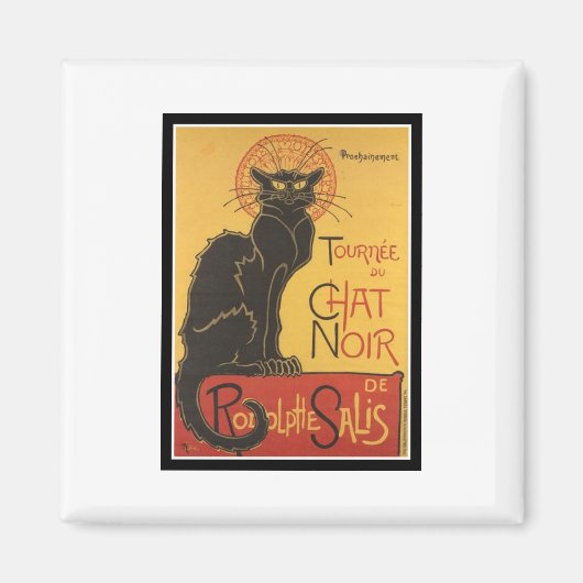 LE CHAT NOIR DRUCKEN MAGNET (Vorne)