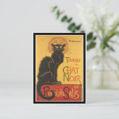 LE CHAT NOIR DRUCKEN POSTKARTE (Stehend Vorderseite)