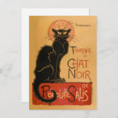 Le Chat Noir Einladung (Vorne/Hinten)